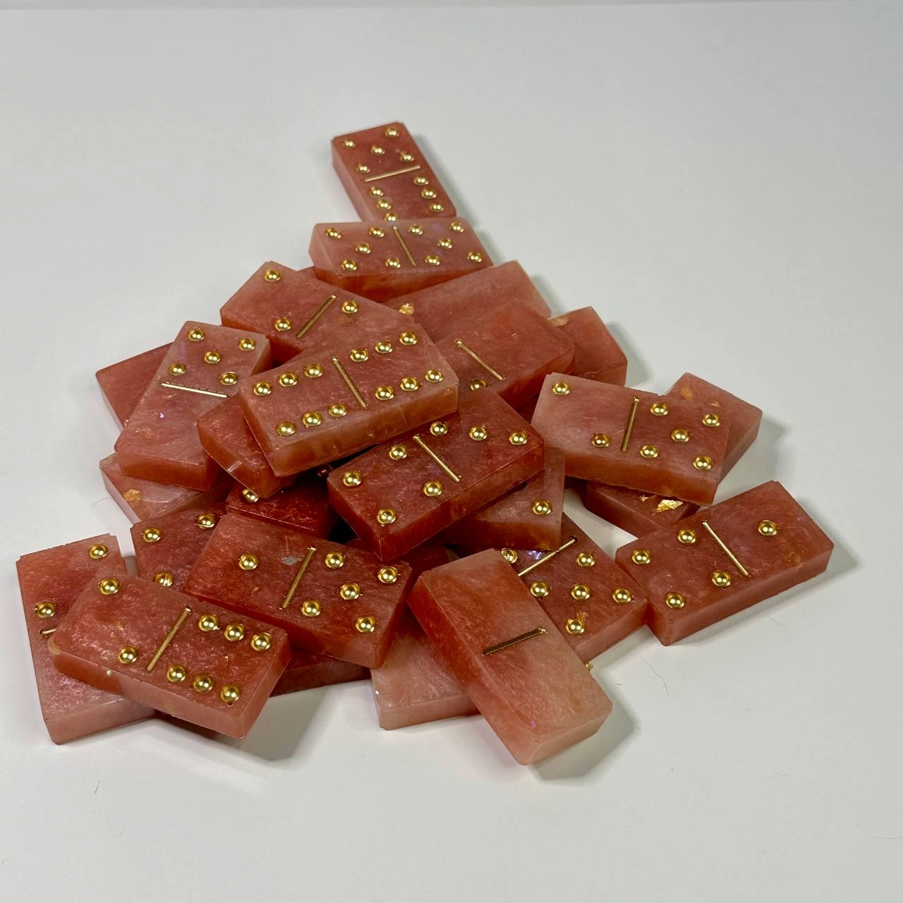 Rose Gold and Golden Dominoes