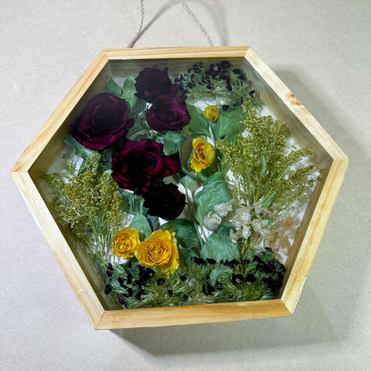 Dried Flowers on Wood