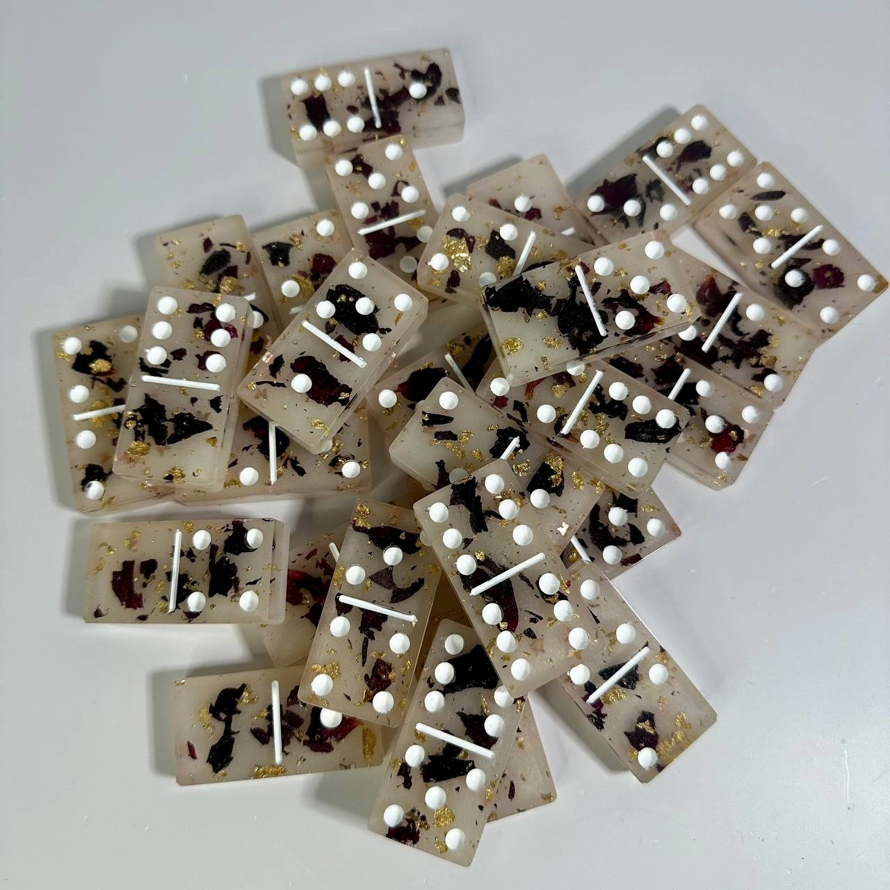 Rose Petals and Gold Dominoes