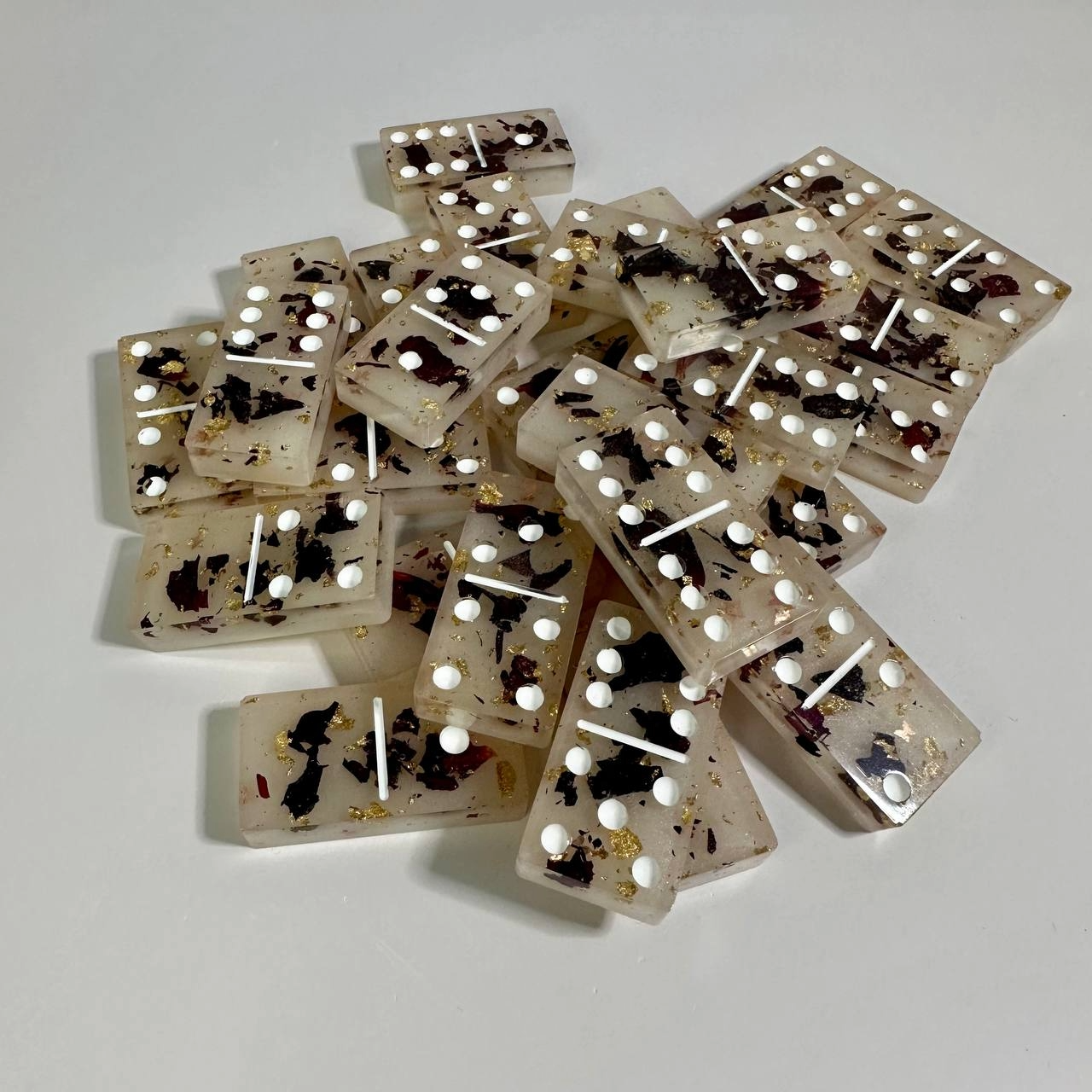 Rose Petals and Gold Dominoes