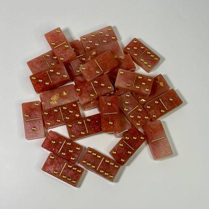 Rose Gold and Golden Dominoes
