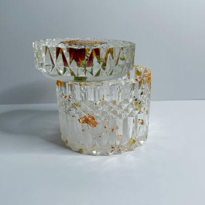 Golden Rose Ripple Container