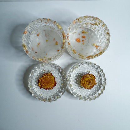 Golden Rose Ripple Container