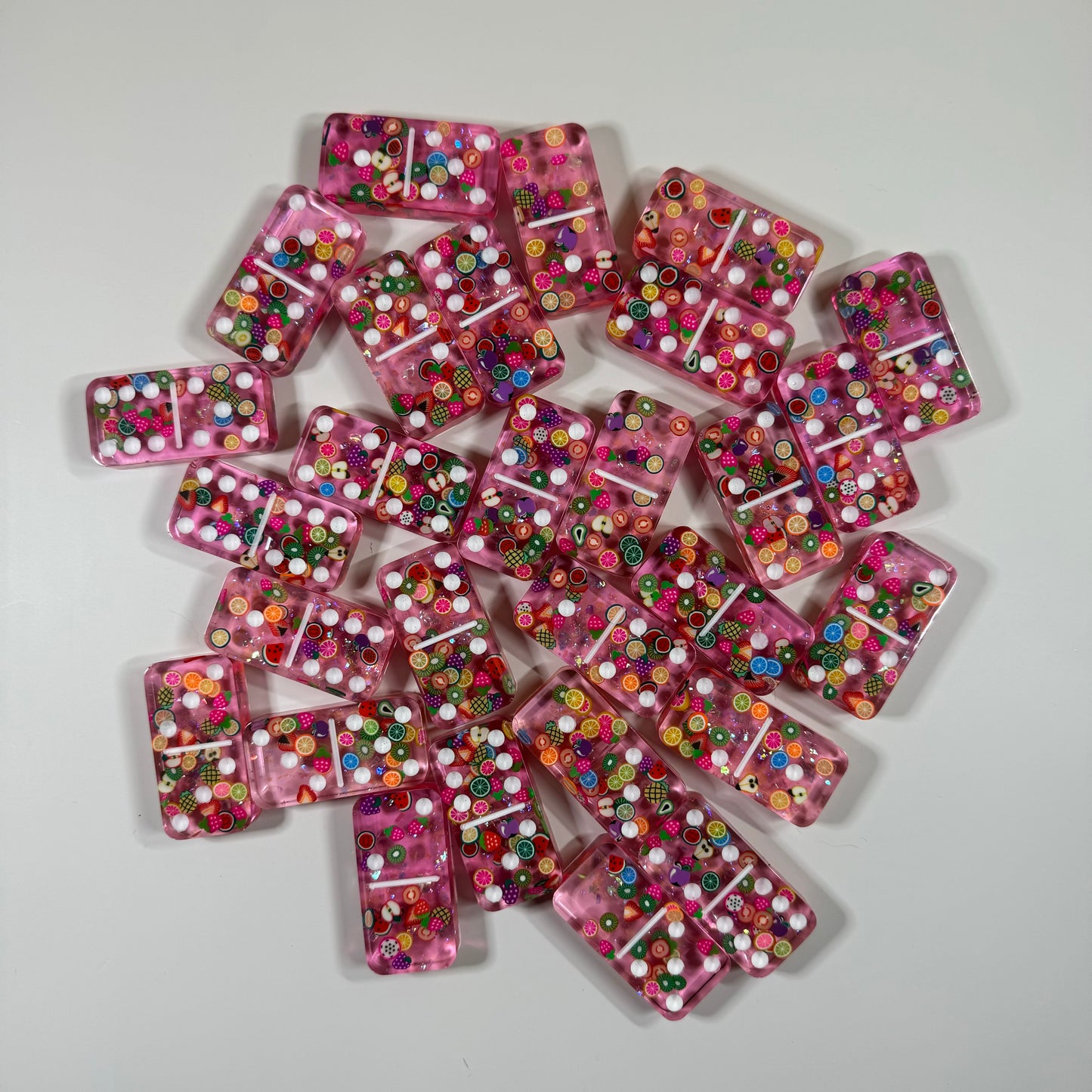Pink Fruity Dominoes