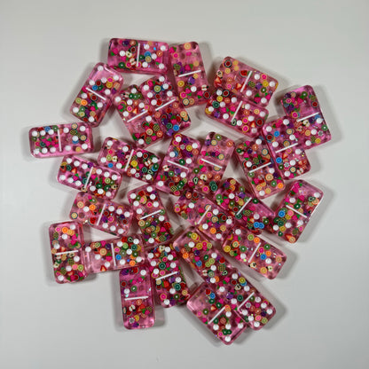 Pink Fruity Dominoes