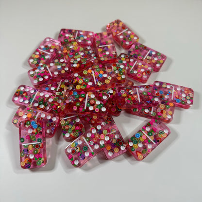 Pink Fruity Dominoes