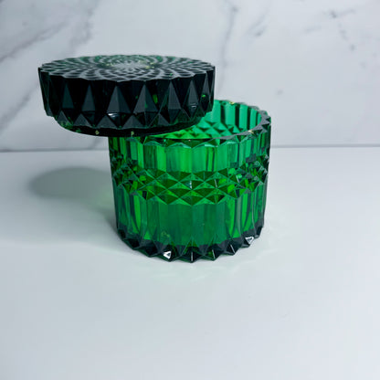 Emerald Green Ripple Container