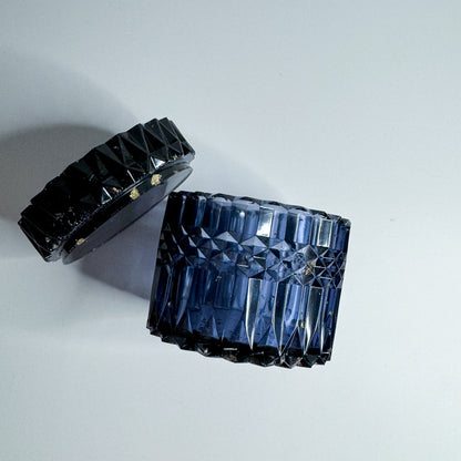 Black Violet Ripple Container