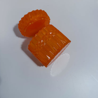 Orange Ripple Container
