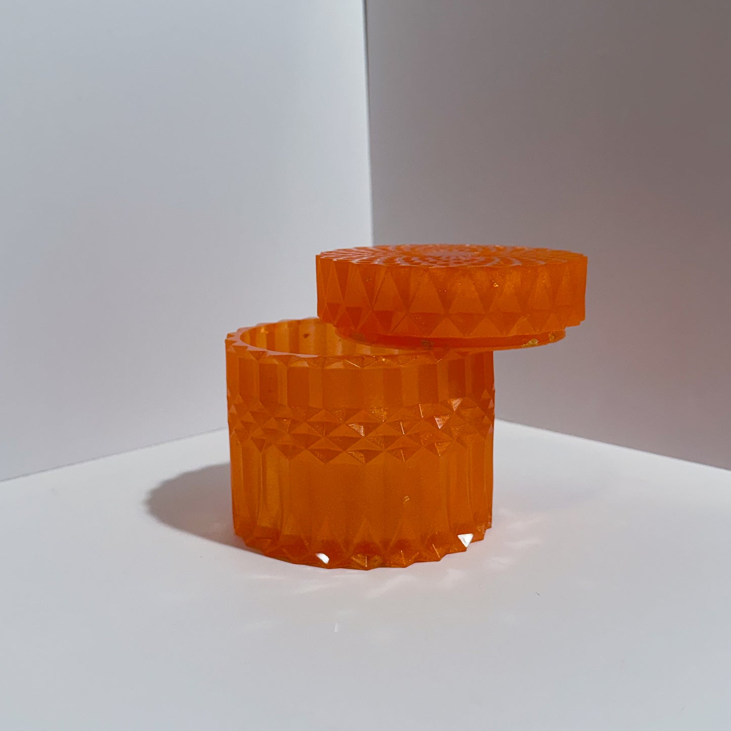 Orange Ripple Container