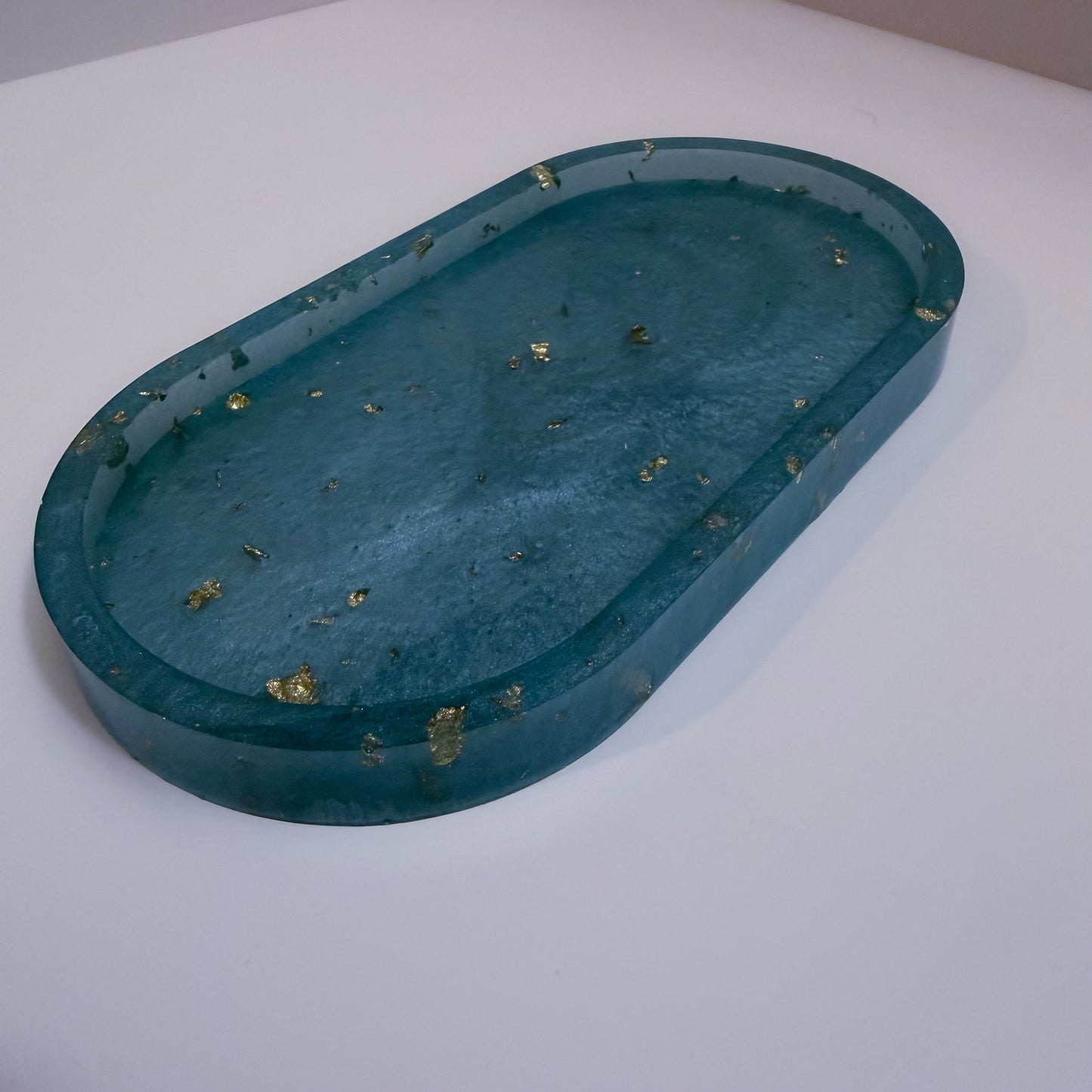 Light Blu' & Gold Tray