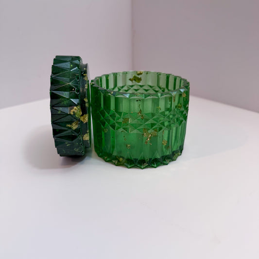 Emerald Green Ripple Container