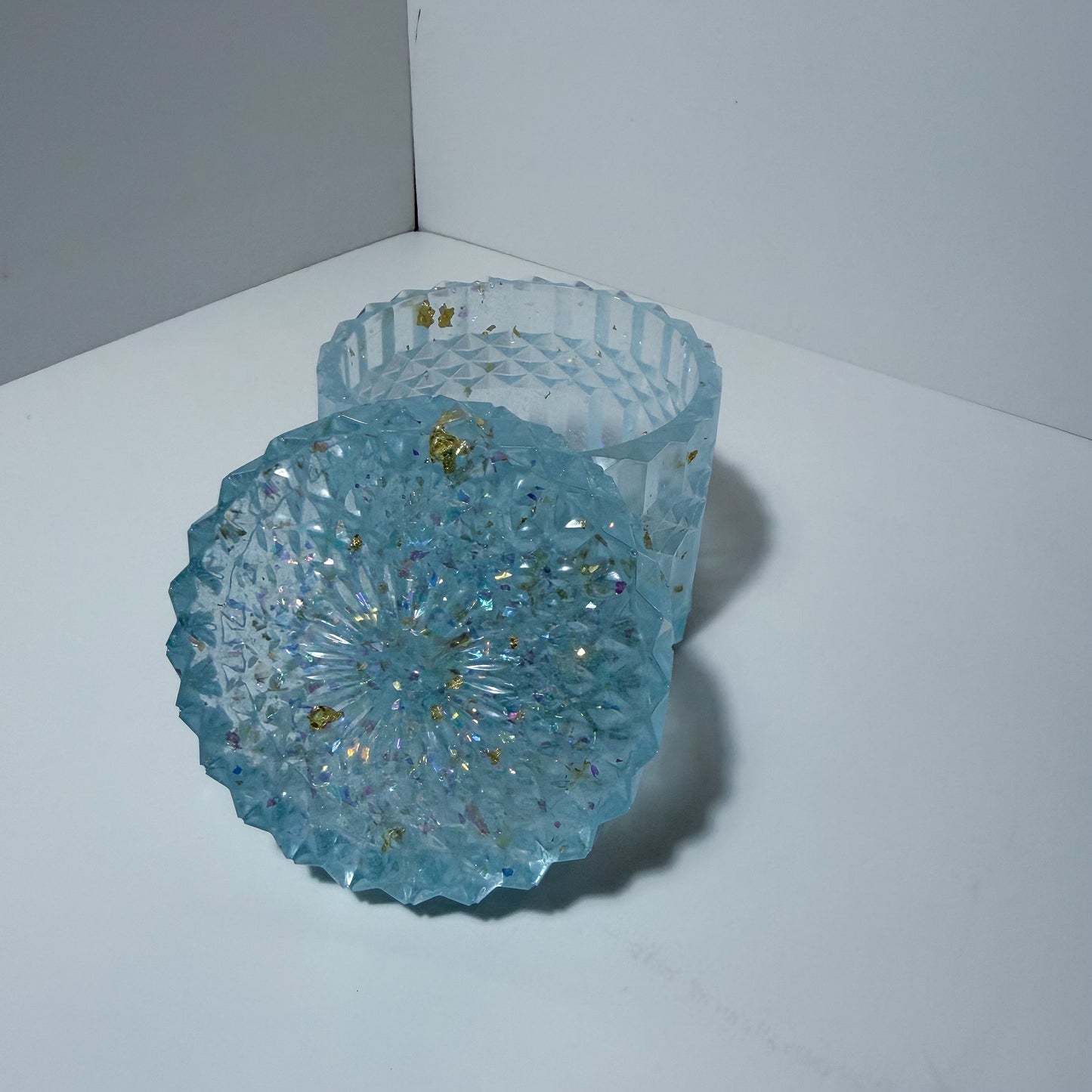 Crystal Blu' Ripple Container