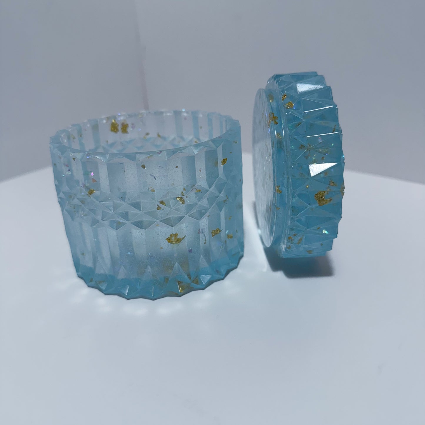 Crystal Blu' Ripple Container
