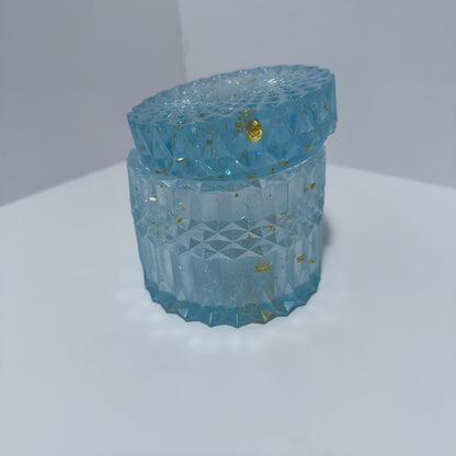 Crystal Blu' Ripple Container