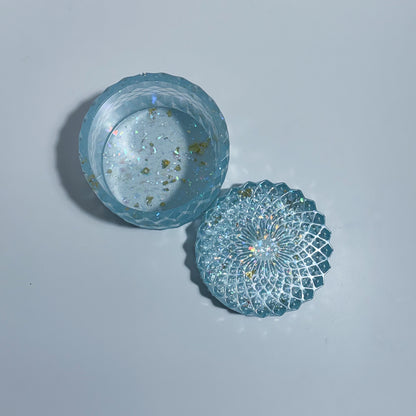 Crystal Blu' Ripple Container