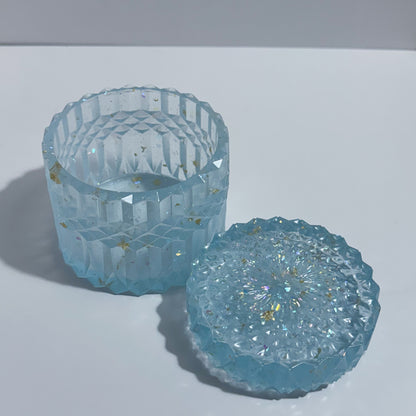 Crystal Blu' Ripple Container
