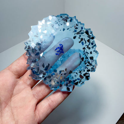Crystal Blu’ Geode Coasters