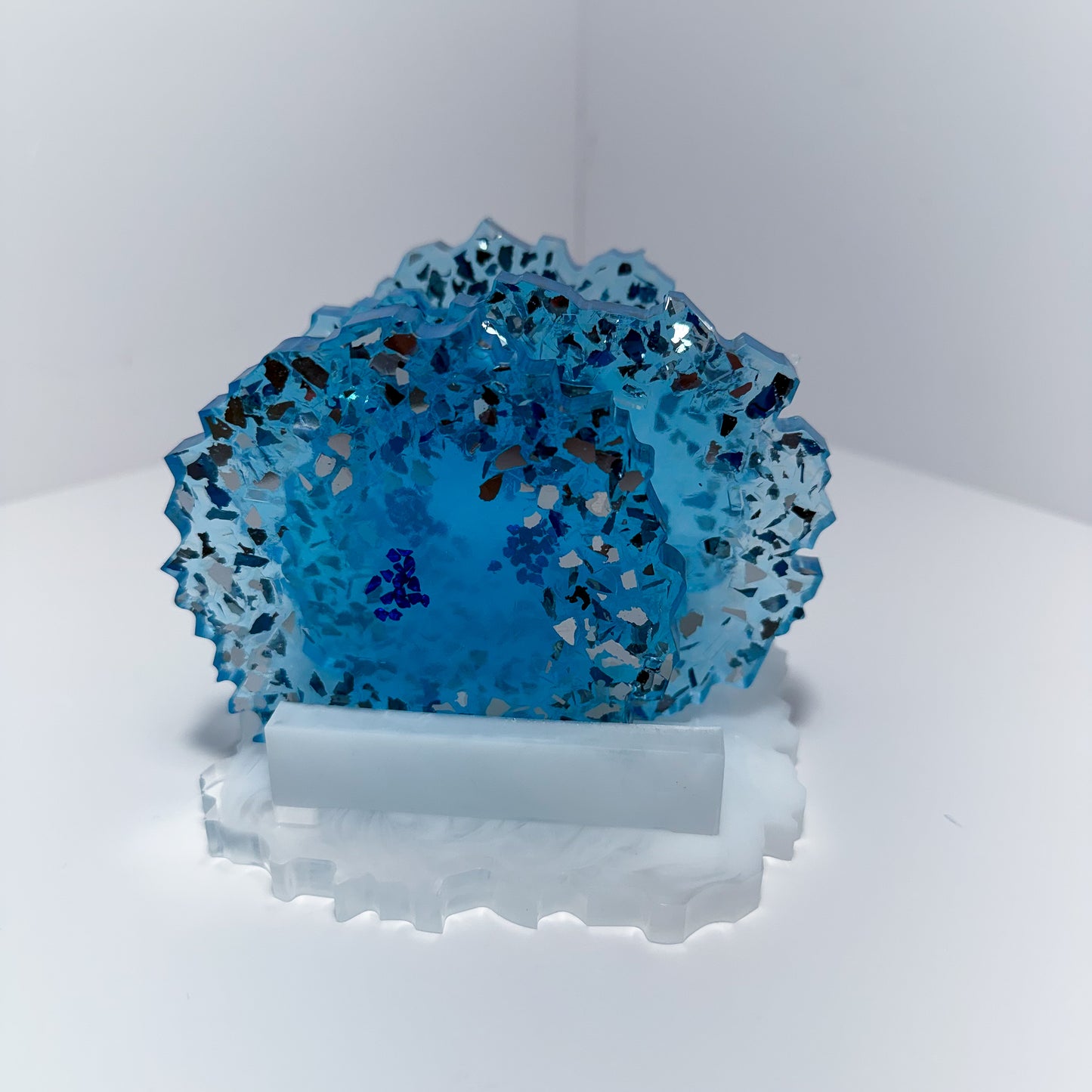 Crystal Blu’ Geode Coasters