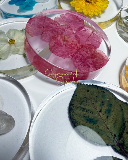 Pink Leaves Coaster